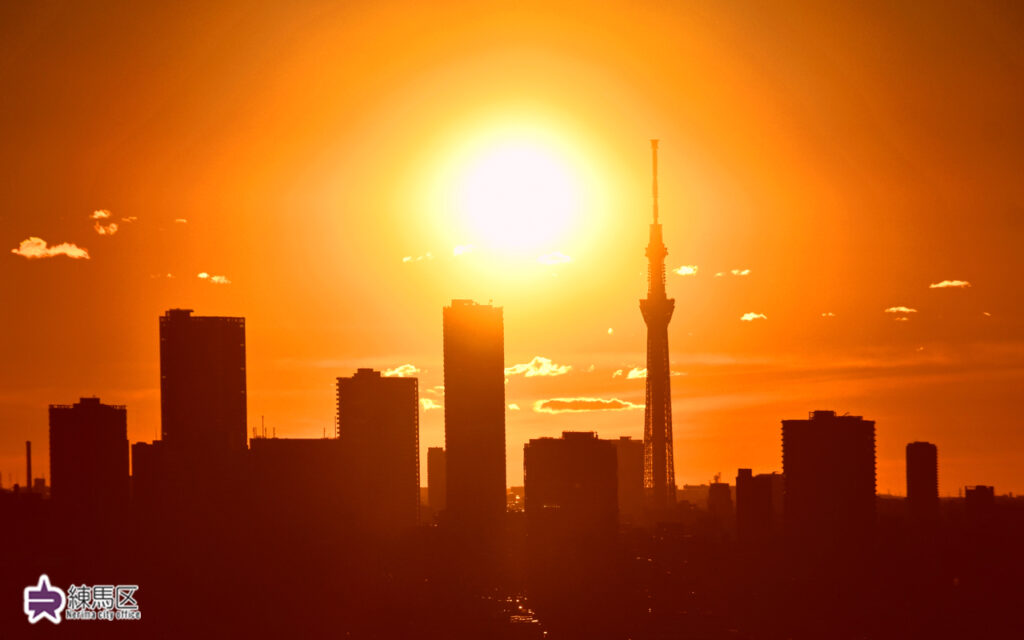 練馬区の夕焼け