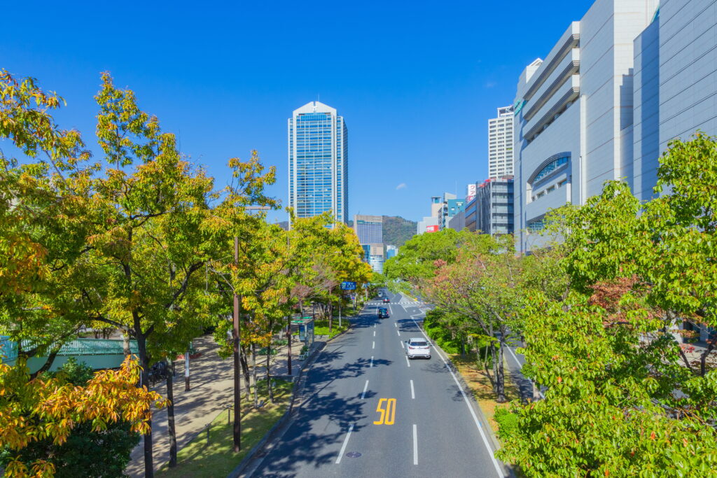 神戸市三宮の風景