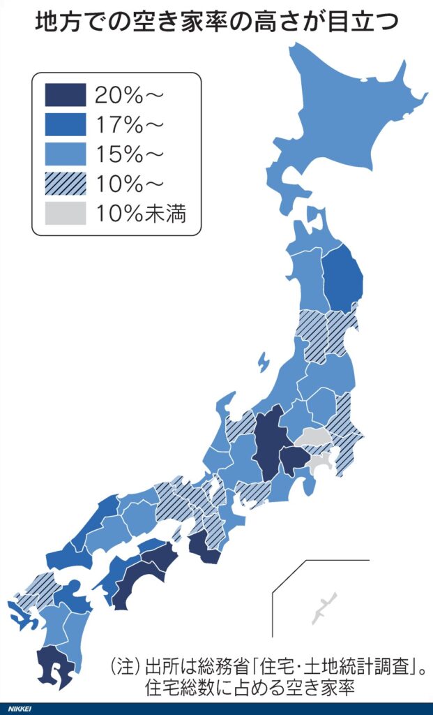 全国の空き家率